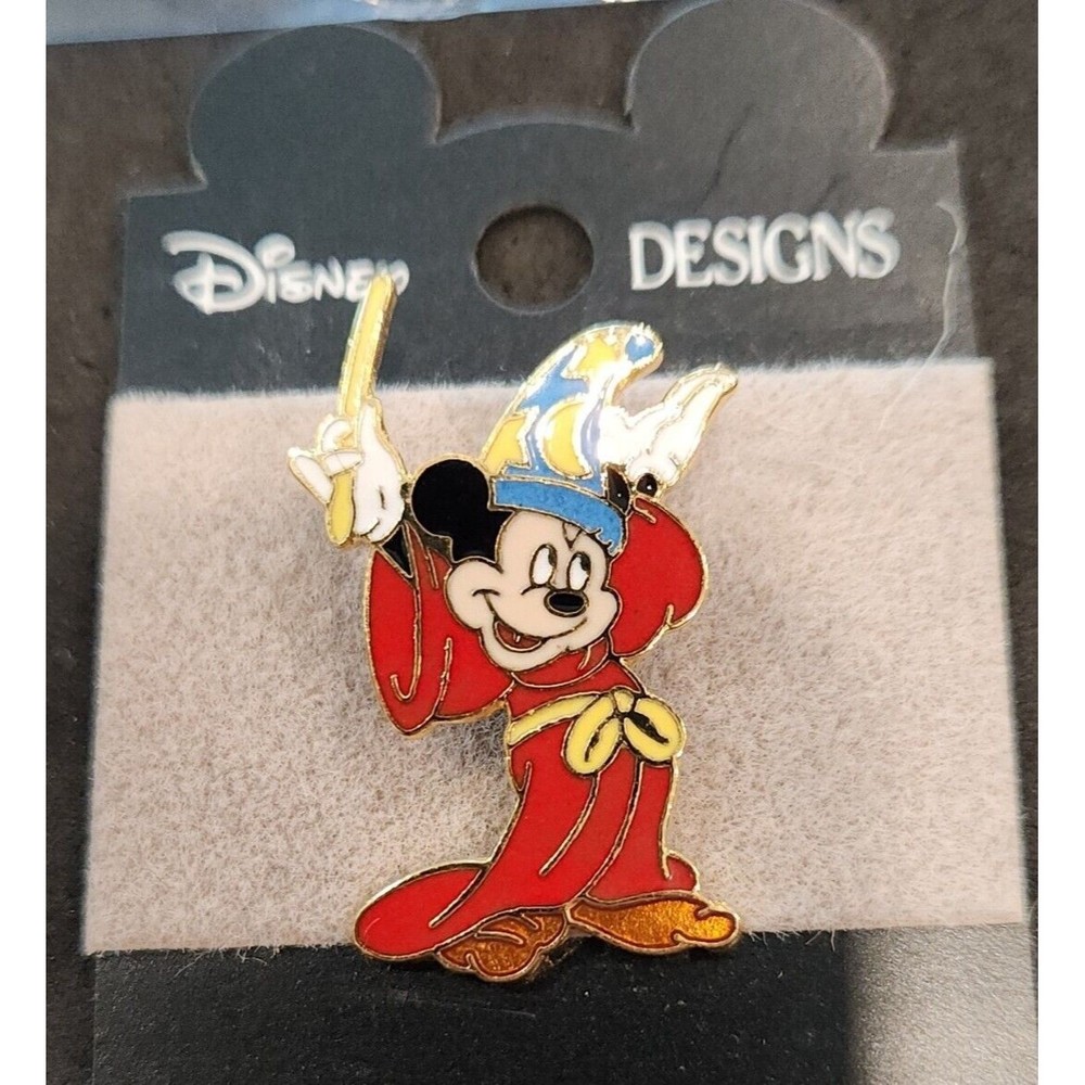 Disney Trading Pin Fantasia Sorcerer's Apprentice Conductor Mickey on Card